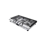 36'' Gas Cooktop 20K BTU, EasyClean Cooktop, Stainless Steel