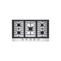 LG Appliances - 36'' Gas Cooktop 20K BTU, EasyClean Cooktop, Stainless Steel - Stainless Steel