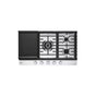 LG Appliances - 36'' Smart Gas Cooktop 22K BTU, EasyClean Cooktop, Backlit Weighted Knobs, ThinQ App, Stainless Steel - Stainless Steel