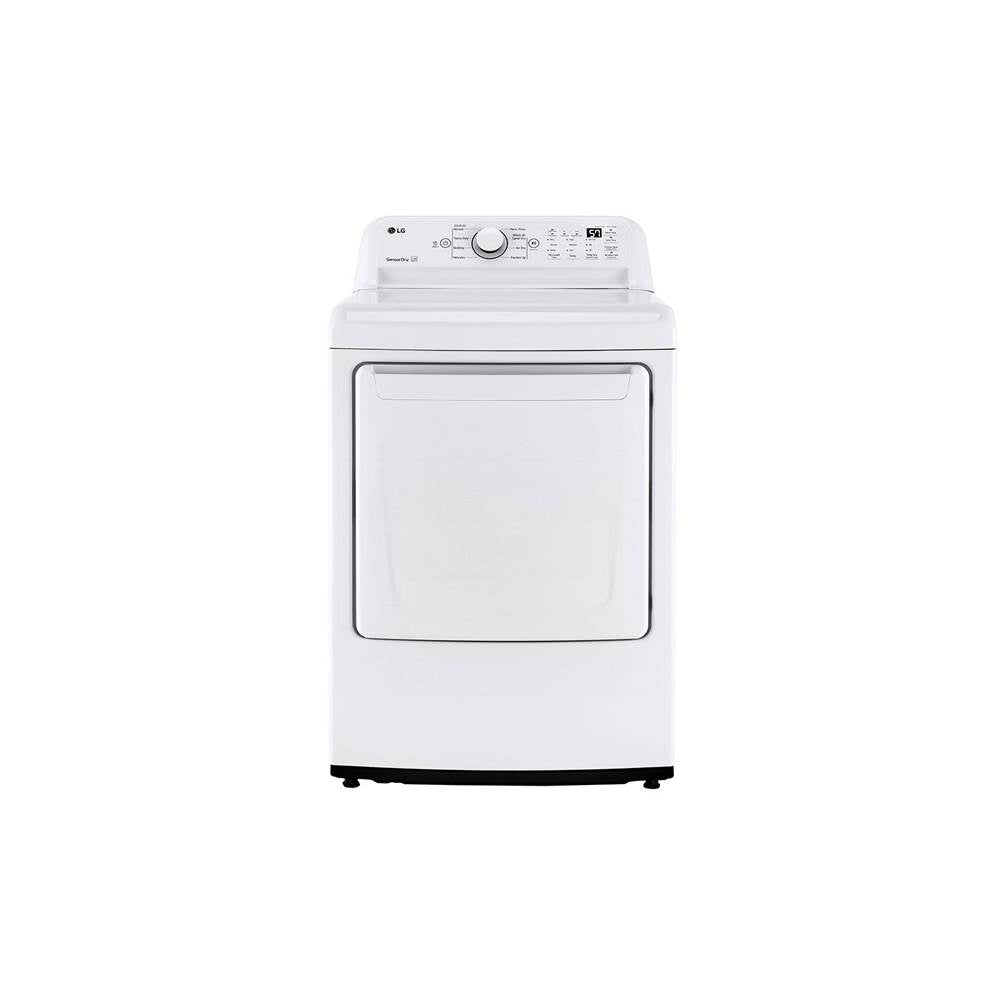 LG Appliances - 7.3 cu.ft. Ultra Large High Efficiency Dryer, Gas, White - White
