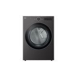 LG Appliances - 7.4 Cu.Ft. Ultra Large Capacity  Gas Dryer With Sensor Dry, Turbo Steam Technology And Wi-Fi Connectivity,  Black Steel - Black Steel
