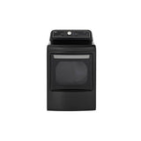 LG Appliances - 7.3 cu.ft. Smart wi-fi Enabled Gas Dryer with TurboSteam - Black Stainless Steel
