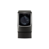 LG Appliances - LG SIGNATURE 9.0 cu. ft. Large Smart wi-fi Enabled Gas Dryer w/ TurboSteam - Black Stainless Steel