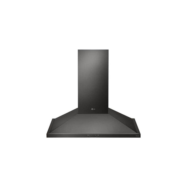 LG Appliances - LG 30'' Wall Mount Chimney Hood, Black Stainless Steel - Black Stainless Steel