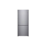 LG Appliances - 15 cu. ft. Bottom Freezer Refrigerator - Platinum Silver
