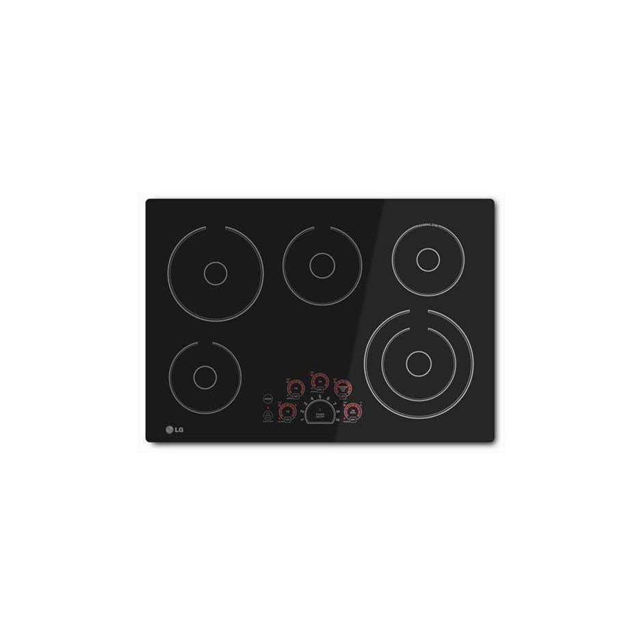 LG Appliances - 30'' Electric Cooktop - Black