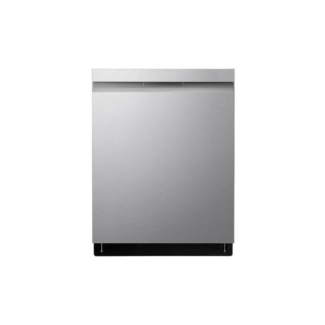 LG Appliances - Top Control with towel bar, 44dB, TrueSteam, 3rd Rack (Fixed), Glide Rail, Fingerprint Resistant Stainless Steel - Stainless Steel