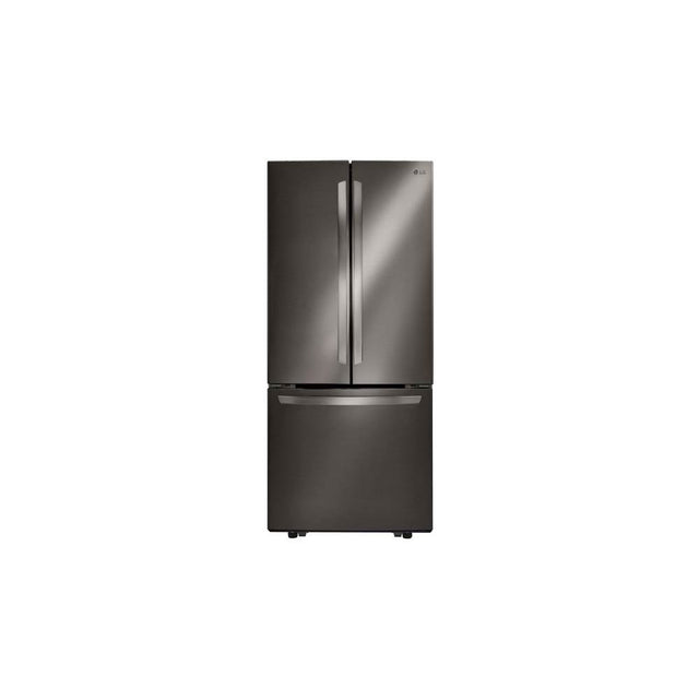 LG Appliances - 22 cu. ft. French Door Refrigerator - Black Stainless Steel