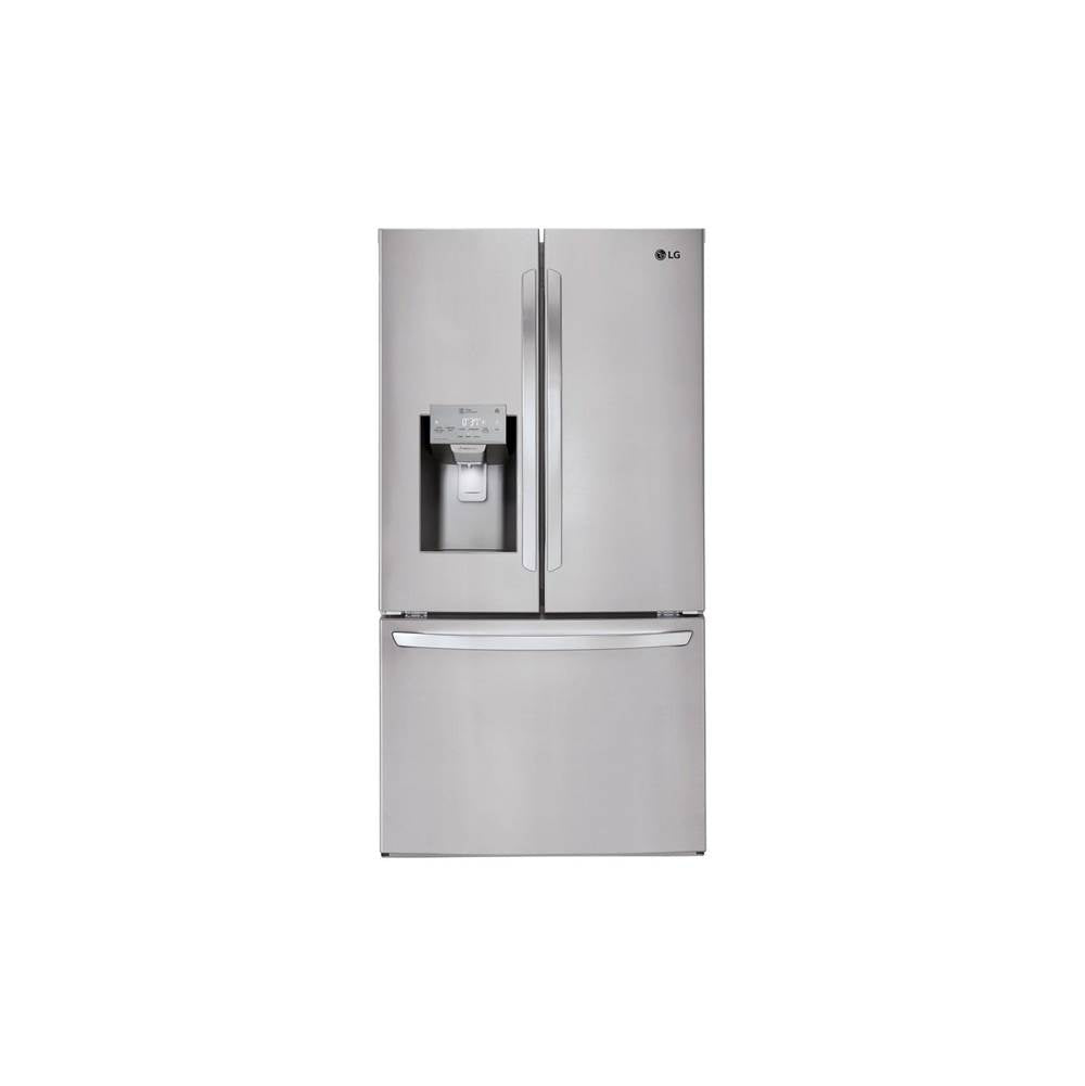 LG Appliances - 26 cu. ft. Smart wi-fi Enabled French Door Refrigerator - Stainless Steel