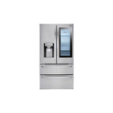 LG Appliances - 28 cu. ft. Smart wi-fi Enabled InstaView Door-in-Door Refrigerator - Stainless Steel
