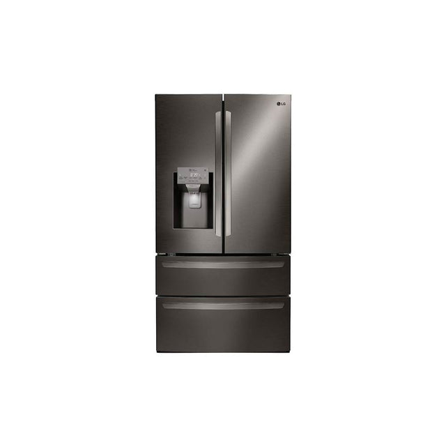 LG Appliances - 28 cu.ft. Smart wi-fi Enabled French Door Refrigerator - Black Stainless Steel