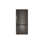 LG Appliances - 26 cu.ft. 2 Door Bottom-Mount Refrigerator, 33'' Width, Freezer Pull Drawer, Door Cooling, Black Stainless Steel - Black Stainless Steel