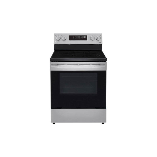 LG Appliances - 6.3 cu ft. Smart Wi-Fi Enabled Electric Range with EasyClean - Stainless Steel