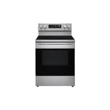 LG Appliances - 6.3 cu ft. Smart Wi-Fi Enabled Fan Convection Electric Range with Air Fry and EasyClean - Stainless Steel