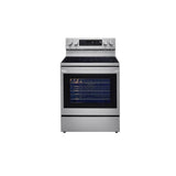 LG Appliances - 6.3 cu ft. Smart Wi-Fi Enabled True Convection InstaView Electric Range with Air Fry - Stainless Steel