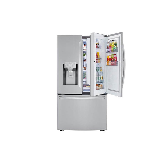 LG Appliances - 30 cu.ft. 3-Door French Door,  InstaView DID, Dual Ice: CraftIce, Measure Fill, PrintProof Stainless Steel - Stainless Steel
