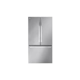 LG Appliances - 27 Cu Ft. 3 Door French Door Counter Depth Refrigerator With Internal Water Dispenser - Print Proof Stainless Steel