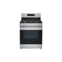 LG Appliances - 5.8 cu ft. Smart Wi-Fi Enabled Fan Convection Gas Range with Air Fry and EasyClean - Stainless Steel
