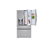 LG Appliances - 23 cu.ft. 4-Door French Door, Counter Depth, Door-in-Door, Fully Convertible Drawer, PrintProof Stainless Steel - Stainless Steel