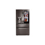LG Appliances - 23 cu.ft. 4-Door French Door, Counter Depth, InstaView Door-in-Door, Fully Convertible Drawer, PrintProof Black Stainless Steel - Black Stainless Steel