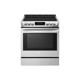 LG Appliances - 6.3 cu. ft. Smart wi-fi Enabled Induction Slide-in Range with ProBake Convection and EasyClean - Stainless Steel