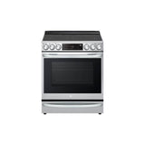 LG Appliances - ADA Compliant, 6.3 cu.ft. Electric Single Oven Slide-in Range, Instaview, Air Fry, ProBake Convection, Printproof Stainless Steel - Stainless Steel