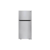LG Appliances - 20 cu. ft. Top Freezer Refrigerator - Stainless Steel