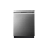 LG Appliances - LG SIGNATURE Top Control Smart Wi-Fi Enabled Dishwasher with TrueSteam and QuadWash - Textured Steel