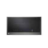 LG Appliances - 1.7 Cu.Ft. 950W (Mwo) 1650W (Convection), Bottom Control, Sensor, Air Fry, Thinq, Printproof Black Stainless Steel - Print Proof Black Stainless Steel