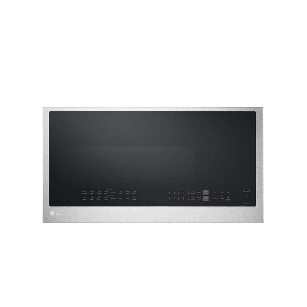 LG Appliances - 1.7 Cu.Ft. 950W (Mwo) 1650W (Convection), Bottom Control, Sensor, Air Fry, Thinq, Printproof Stainless Steel - Print Proof Stainless Steel