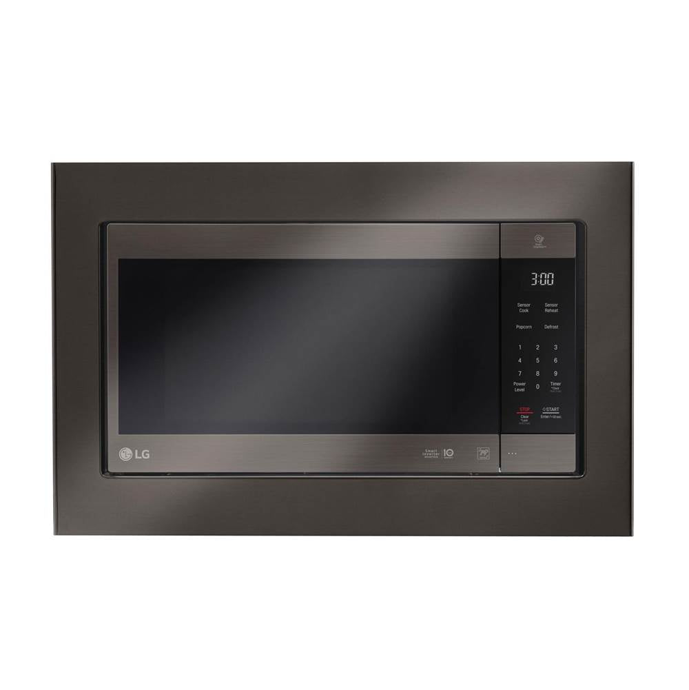LG Appliances - Microwave Trim Kit - Black Stainless Steel