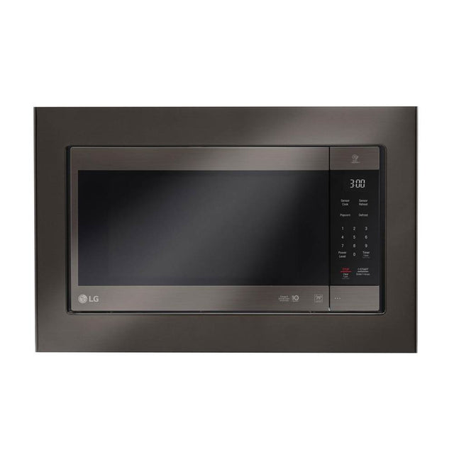 LG Appliances - Microwave Trim Kit - Black Stainless Steel