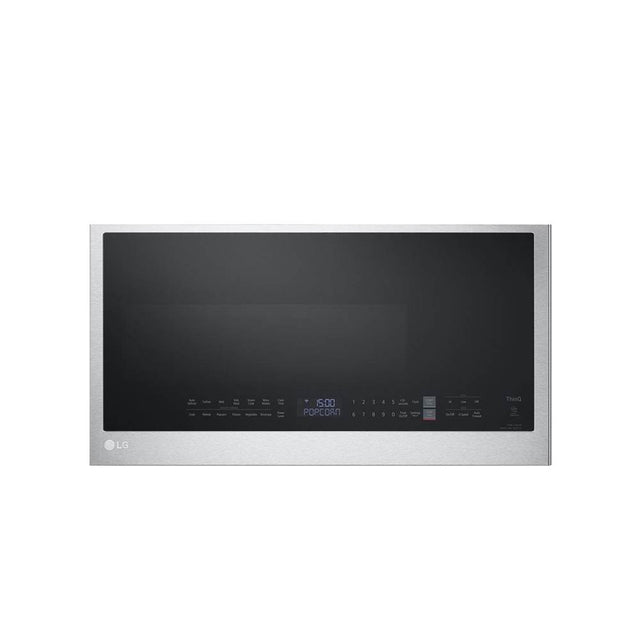 LG Appliances - 2.0 Cu.Ft. Otr, 400 Cfm, Bottom Control, Sensor, Thinq, Easyclean, Printproofblack Stainless Steel - Print Proof Black Stainless Steel
