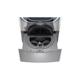 LG Appliances - 1.0 cu. ft. LG SideKick Pedestal Washer, LG TWINWash Compatible - Graphite Steel