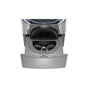 LG Appliances - 1.0 cu. ft. LG SideKick Pedestal Washer, LG TWINWash Compatible - Graphite Steel