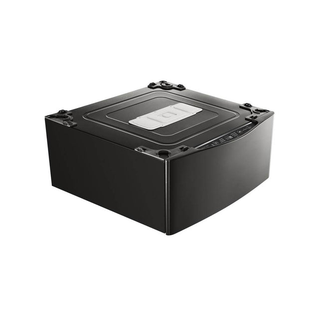 LG Appliances - LG SIGNATURE 1.0 cu. ft. LG SideKick Pedestal Washer, LG TWINWash Compatible - Black Stainless Steel