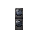 LG Appliances - 4.5 cu.ft. Washer, 7.4 cu.ft. Electric Dryer, Washtower with Center Control, TurboWash360 and TurboSteam, Black Steel - Black Stainless Steel