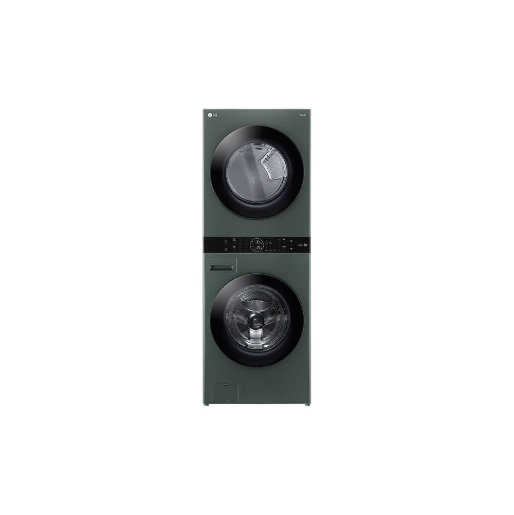 LG Appliances - 4.5 Cu.Ft. Washer, 7.4 Cu.Ft. Electric Dryer, Washtower With Center Control, Turbowash360 And Turbosteam, Nature Green - Nature Green