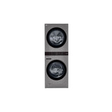 LG Appliances - 4.5 cu.ft. Washer, 7.4 cu.ft. Gas Dryer, Washtower with Center Control, Graphite - Graphite Steel