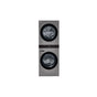LG Appliances - 4.5 cu.ft. Washer, 7.4 cu.ft. Gas Dryer, Washtower with Center Control, Graphite - Graphite Steel
