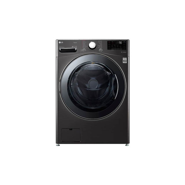 LG Appliances - 4.5 cu.ft. 27'' Ultra Large Capacity Front Load Washer Dryer Combo, Black Steel - Black Stainless Steel