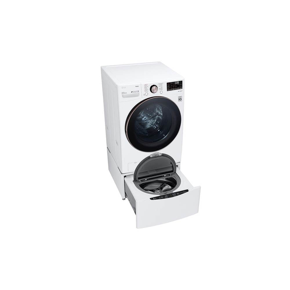 LG Appliances - 4.5 cu.ft. Ultra Large Capacity Front Load Washer with AIDD, TurboWash, Steam and Wi-Fi Connectivity, White - White