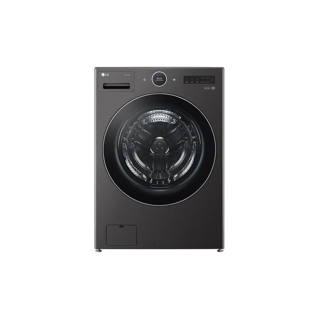 LG Appliances - 5.0 Cu.Ft. Ultra Large Capacity Front Load Washer With Turbowash360, Ezdispense And Wi-Fi Connectivity, Black Steel - Black Steel