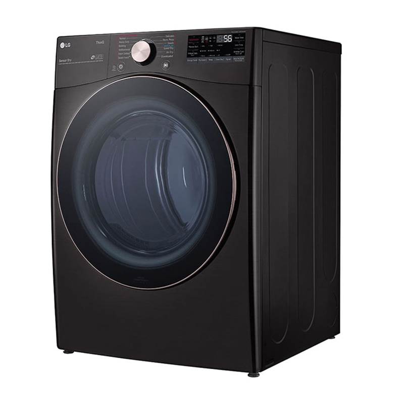 7.4 cu.ft. Ultra Large Capacity  Electric Dryer with Sensor Dry, TurboSteam Technology and Wi-Fi Connectivity, Black Steel