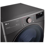 7.4 cu.ft. Ultra Large Capacity  Electric Dryer with Sensor Dry, TurboSteam Technology and Wi-Fi Connectivity, Black Steel
