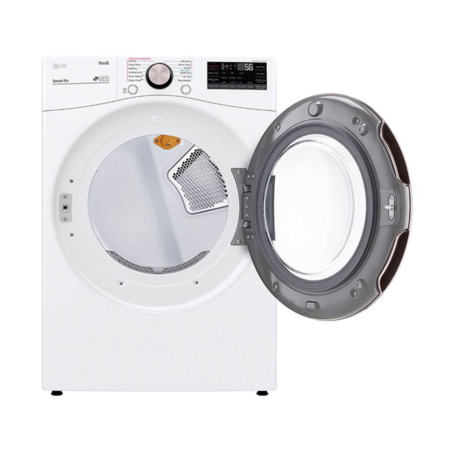 7.4 cu.ft. Ultra Large Capacity  Electric Dryer with Sensor Dry, TurboSteam Technology and Wi-Fi Connectivity, Black Steel