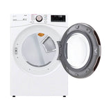 7.4 cu.ft. Ultra Large Capacity  Electric Dryer with Sensor Dry, TurboSteam Technology and Wi-Fi Connectivity, Black Steel