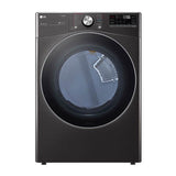 7.4 cu.ft. Ultra Large Capacity  Electric Dryer with Sensor Dry, TurboSteam Technology and Wi-Fi Connectivity, Black Steel
