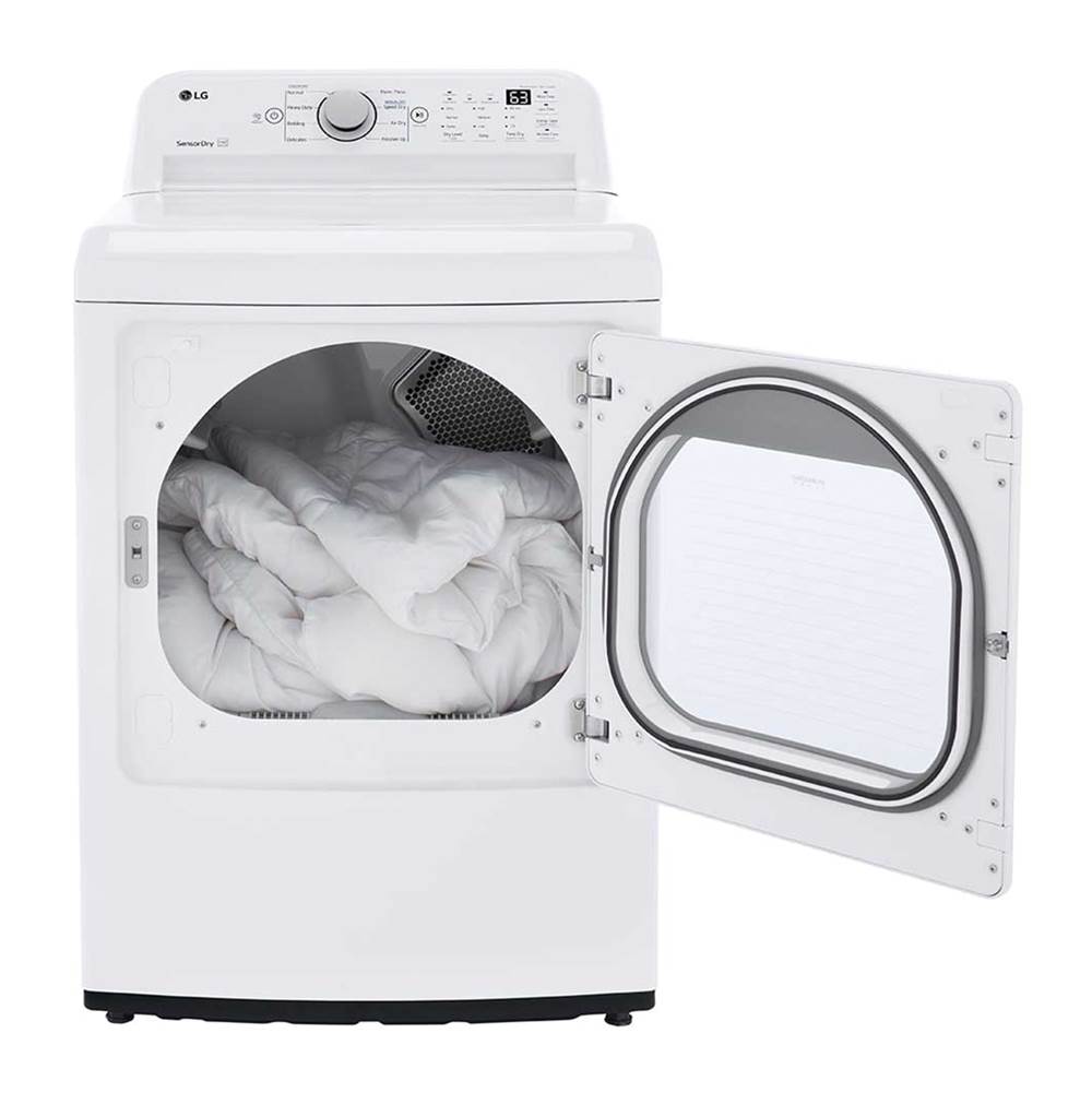 High Efficiency Gas Dryer, 7.3 cu-ft Ultra Large Capacity, White
