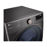 7.4 cu.ft. Ultra Large Capacity  Gas Dryer with Sensor Dry, Truesteam Technology and Wi-Fi Connectivity, Black Steel